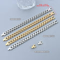 Watch Band Link Bracelet Gold Or Steel Plus Single Link view 3