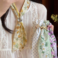 Printed Skinny Scarf Neck Accessories in Five Patterns view 3