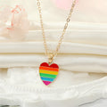 Gold Tone Colorful Enamel Food and Heart Pendant Necklaces view 8