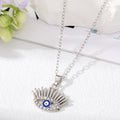 Gold and Silver Tone Crystal Evil Eye and Hamsa Necklaces view 6
