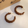 Brown Wrapped Hoops