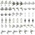 Metallic Dolphin and Fish Metal Charms with 18 Listed Options view 1