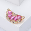 Crystal Watermelon Slice Brooch In 2 Styles With Enamel And Crystal Details view 3