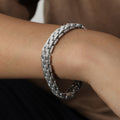 Watch Band Style Link Bracelet Gold Steel Or Black 20cm view 7