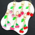 Strawberry, Cherry, Orange, Apple and Grape Keychains, 9 Styles view 2