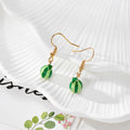 Enamel Fruit Charm Drop Earrings Gold Hooks 13 Styles view 3