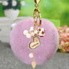 Wooden-Heart Light-Purple-Fur-Pom