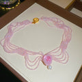 Layered Beaded Lace Collar Necklace in Three Colors view 7