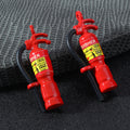 Miniature Fire Extinguisher Charm Pendant Red Enamel Alloy view 1