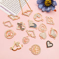 Gold-Tone Heart and Alphabet Letter Metal Charms with 16 Listed Options view 4