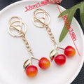 Twelve Resin Cherry Strawberry and Peach Metal Keychain Designs view 10