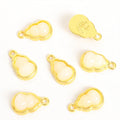 Gourd Shaped Faux Jade Charms in Three Green and Cream Styles view 4