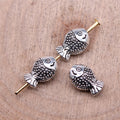 Antique Silver Fish Shaped Small Hole Metal Bead for Jewelry Making view 2