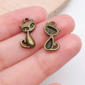 Gold-Tone Cat and Cat Paw Metal Charms with 26 Listed Options view 12