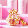 Pearl and Jeweled Fortune Pouch Keychains in Forty-Five Options view 10