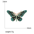 Crystal Butterfly Brooch in Four Jewel Tone Colorways view 7