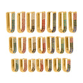 Gold U Hoop Pavé Zircon Earrings Multi Color Sizes view 5