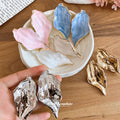 Textured Leaf Statement Stud Earrings Fashion Jewelry view 1