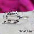 Antique Silver Tulip Flower Leaf Open Adjustable Ring Band view 4