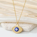 Gold Tone Vintage Motif Pendant Necklaces in Twelve Eye and Symbol Designs view 3