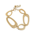 Irregular Open Oval Metal Necklace Bracelet Earrings view 5