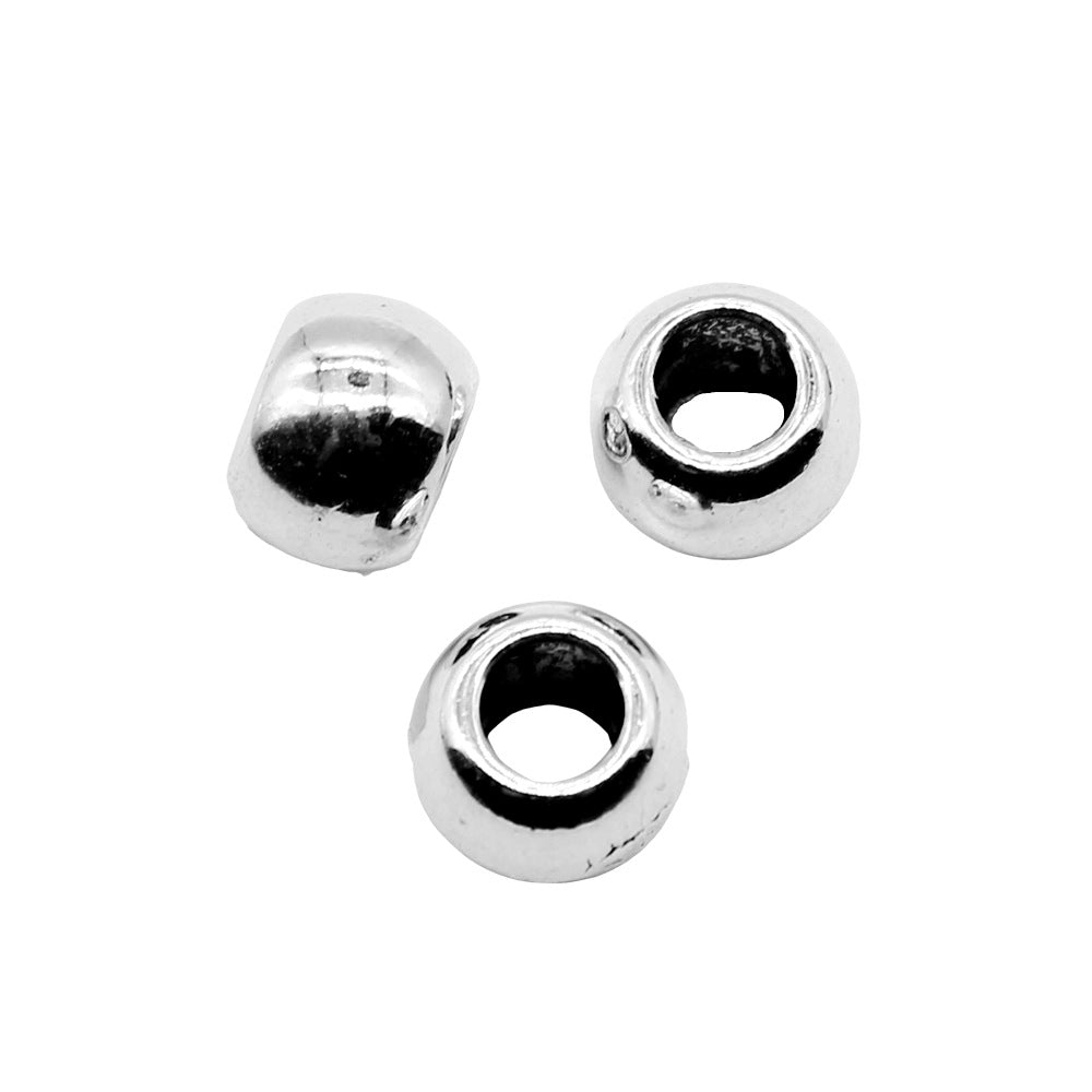 5x7x7mm 0.8g Multicolor Zinc Alloy Smooth Barrel Large Hole Spacer Beads for Bracelet Necklace Making