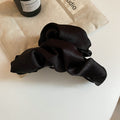 Ruffled Satin Cloud Hair Claw In Black Or Brown With Extra Colors view 6