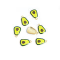 Smiling Avocado Enamel Alloy Charm Pendants for Jewelry Making view 4