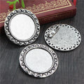 Ornate Round Brooch Bezel Blank for Cabochon Craft view 3