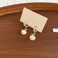 Peach Rabbit Charm Ring Necklace Bracelet and Earring Set view 11