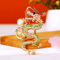 Jeweled Chinese Dragon Keychains in Twelve Color and Plaque Designs view 7