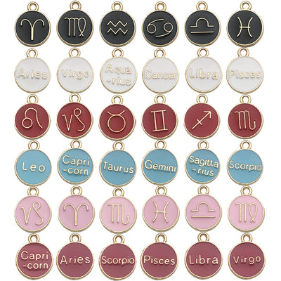 Printed detail graphic for the alphabet letter charms