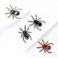 Faceted Crystal Spider Brooch with Slender Rhinestone Legs view 4