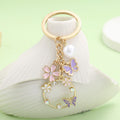 Pearl and Crystal Charm Keychains in 31 Pictured Variations for Bags and Keys view 1