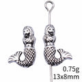 Mermaid Shaped Small Hole Bead for Jewelry Making Supplies view 3
