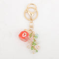 Fruit Jar Flower Tassel Keychain Acrylic Bag Charm view 5
