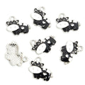 Enamel Cow Charm Assortment in Gold and Silver Tone view 9