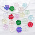 Transparent Glass Cherry Blossom Beads in Ten Color Finishes view 3