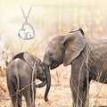 Silver Heart Elephant Always In My Heart Pendant Necklace view 4