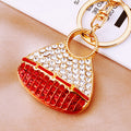 Jeweled Handbag Keychains in Twenty Top Handle, Heart and Jelly Styles view 8