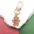Christmas Enamel Alloy Keychains Gold Lobster Clasp 12 Styles view 10