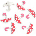 Colorful Umbrella Enamel Metal Jewelry Charms, 16 Designs view 7