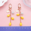 Strawberry, Cherry and Lemon Charm Keychains Featuring Magenta Cherry Across 39 Variations view 2