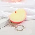Realistic Faux Fruit and Vegetable Split Ring Keychains in Five Designs view 4
