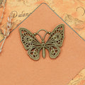Vintage 48x35mm Hollow Butterfly Alloy Pendant