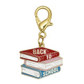 Back To School Stacked Books Enamel Lobster Clasp Charm view 6