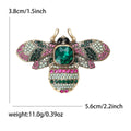 Rhinestone Crystal Bee Brooch Pink Brown Green Blue view 5