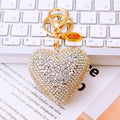 Mixed Cut Crystal Heart Keychains in Five Colors plus Assorted Option view 9