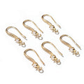 Curved Rhinestone Earring Hook Findings in Six Finishes view 9