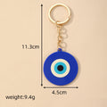 Acrylic Round Evil Eye Keychain Gold Ring 4 Colors view 5